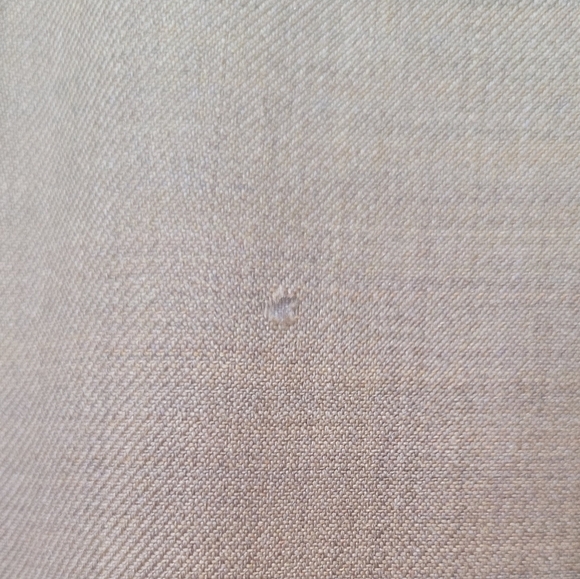 Santorelli Romeo Luxury Serge Tan Flat Front Trouser 44x38 Made In Italy Raw Hem - Picture 9 of 14